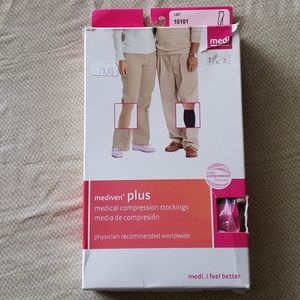 Compression open toe stockings(,beige)
